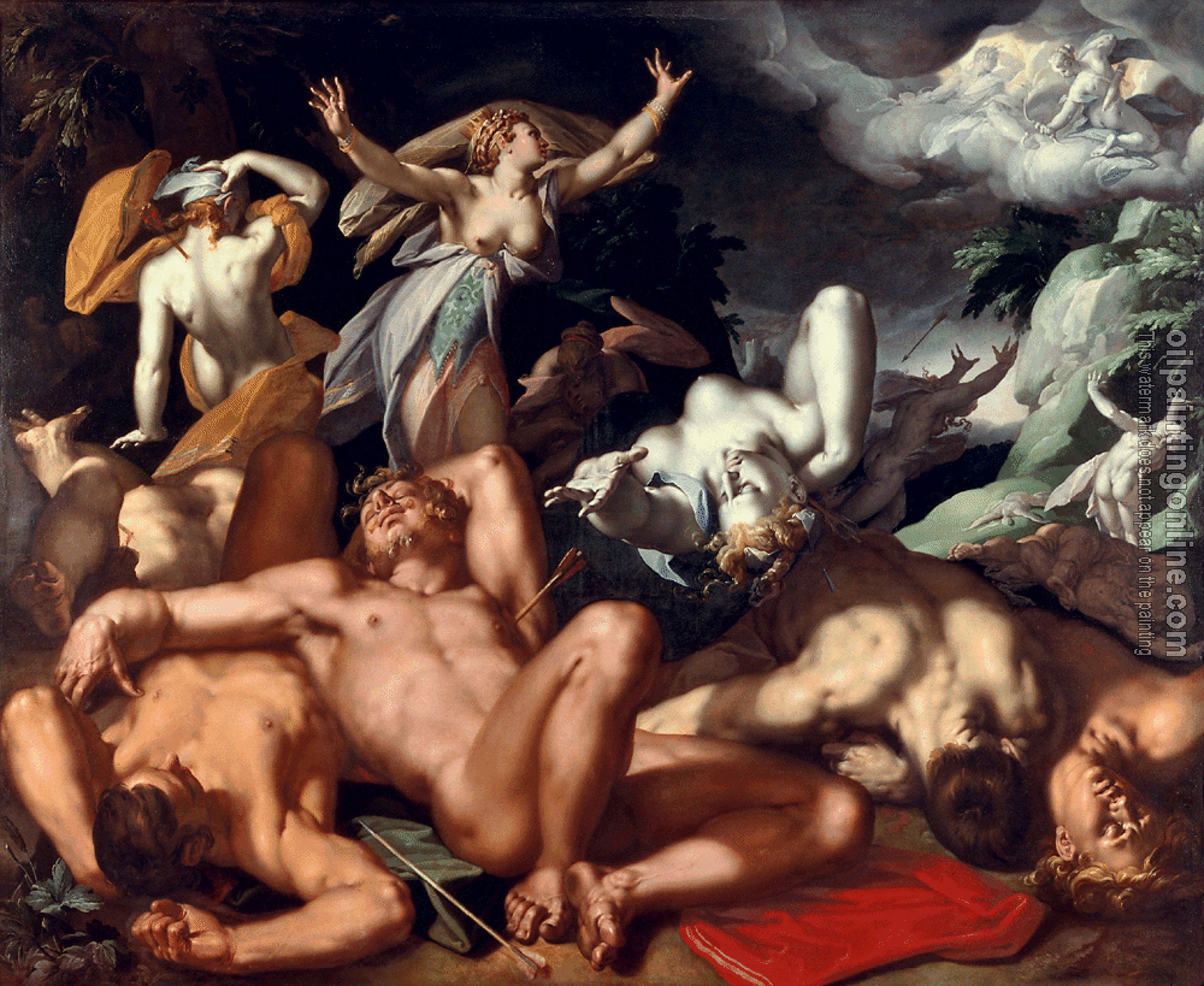 Abraham Bloemaert - Death of Niobe's Children